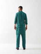 KEV KURTA SET - EMERALD view 4
