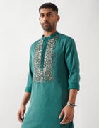 KEV KURTA SET - EMERALD view 8