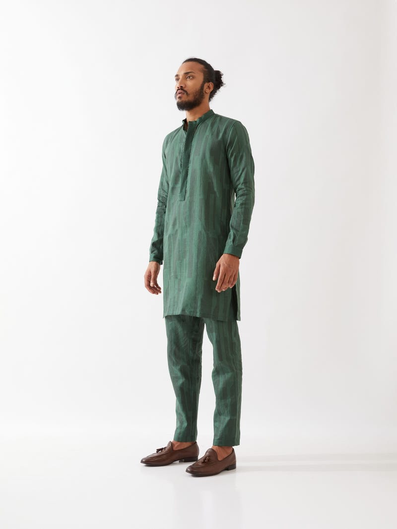 VINCENT SPACES KURTA  - GREEN