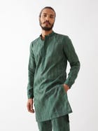 VINCENT SPACES KURTA  - GREEN view 3