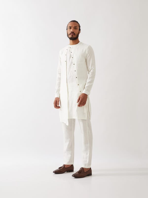 SON OF A NOBLE - SNOB — JAXON KURTA SET - WHITE