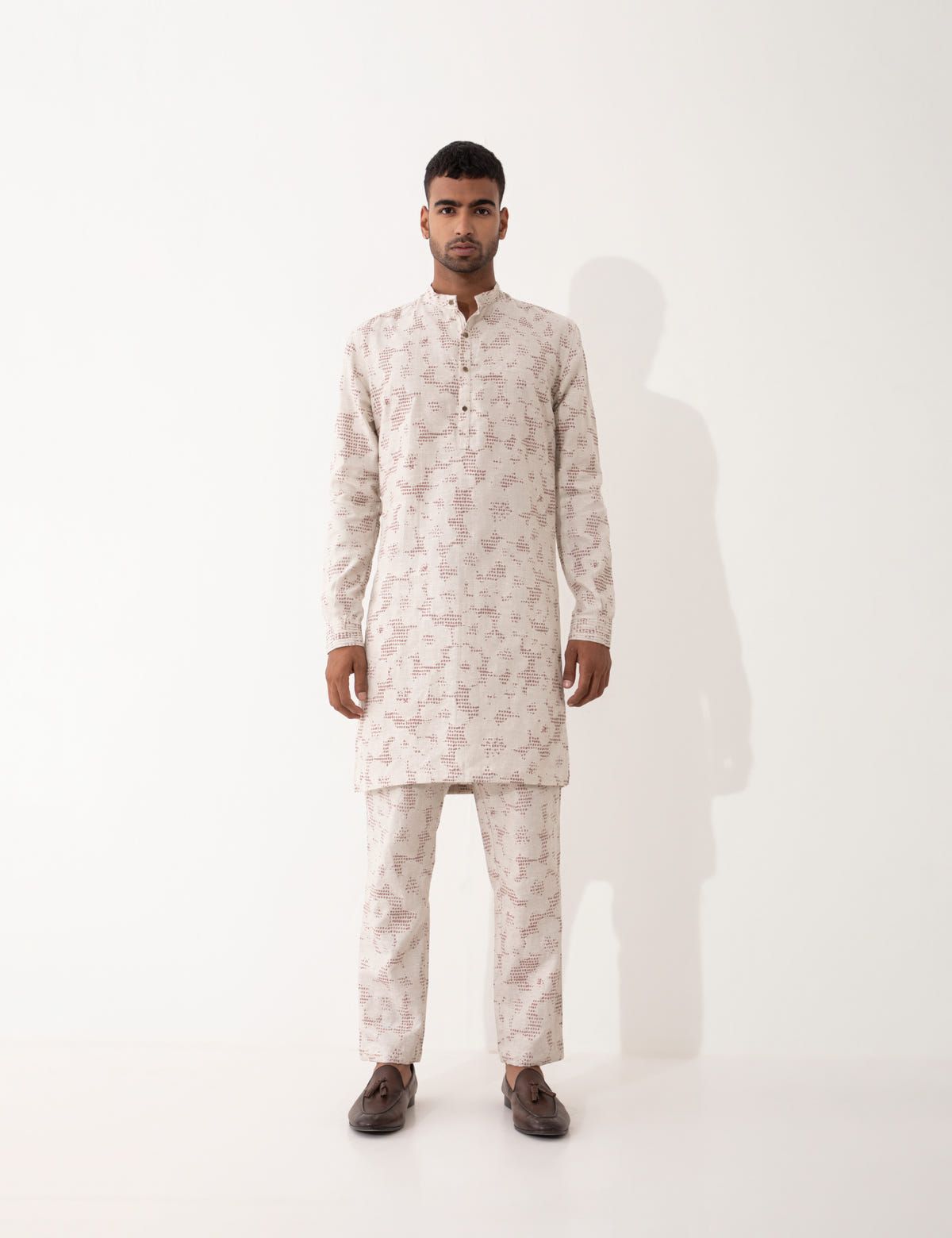 TORY VOID KURTA SET- IVORY - image 1