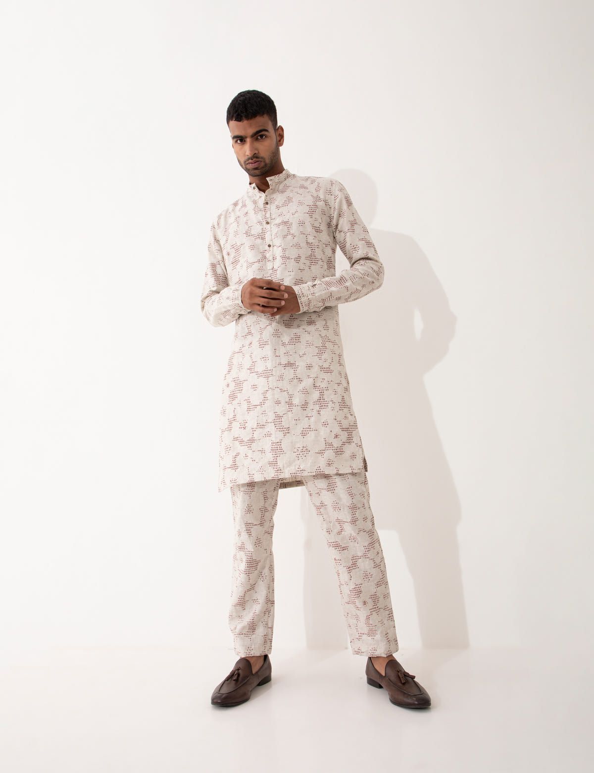 TORY VOID KURTA SET- IVORY - image 5
