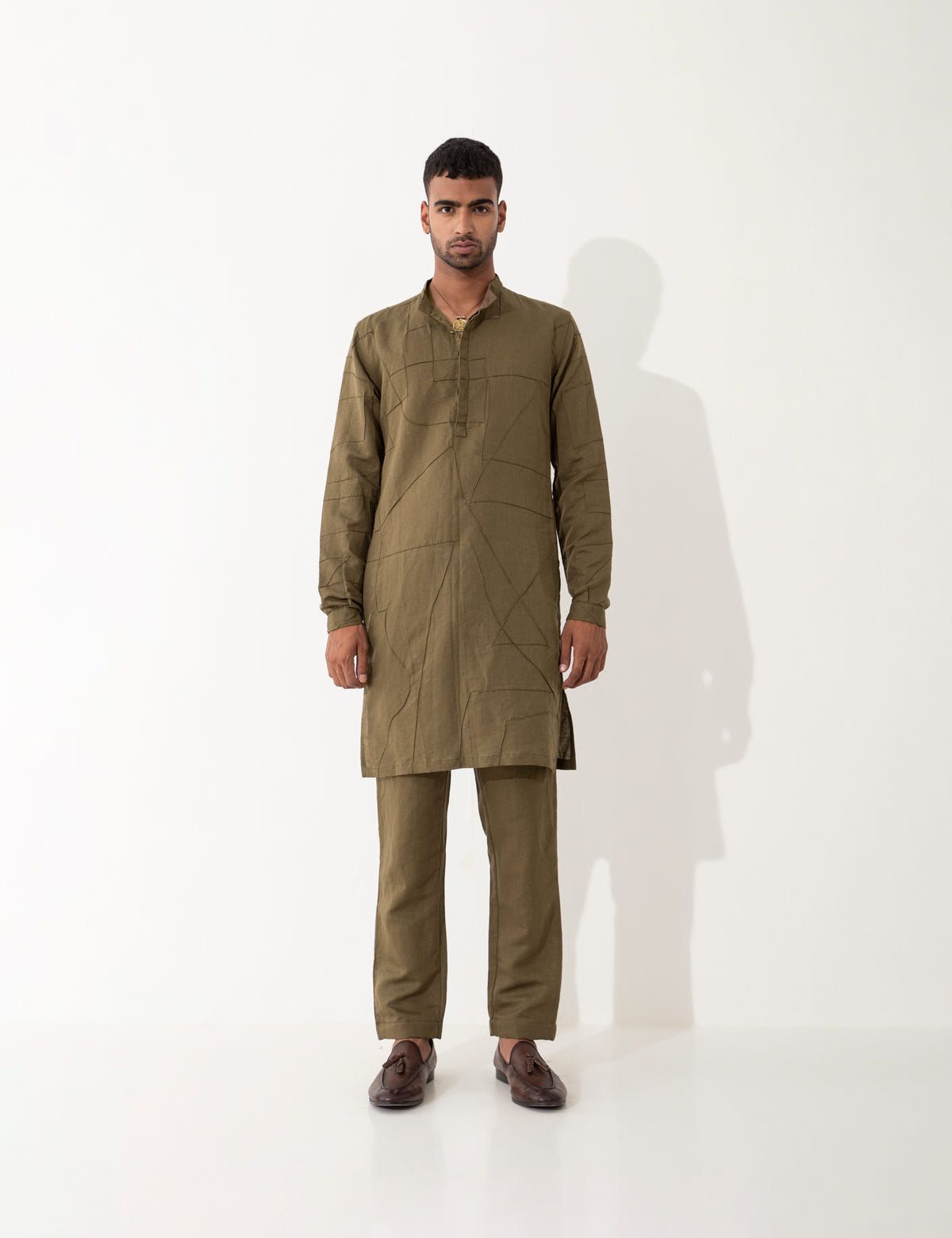 GENO KURTA - BROWN - image 2