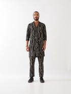 LUIS RAIN KURTA  - BLACK view 2