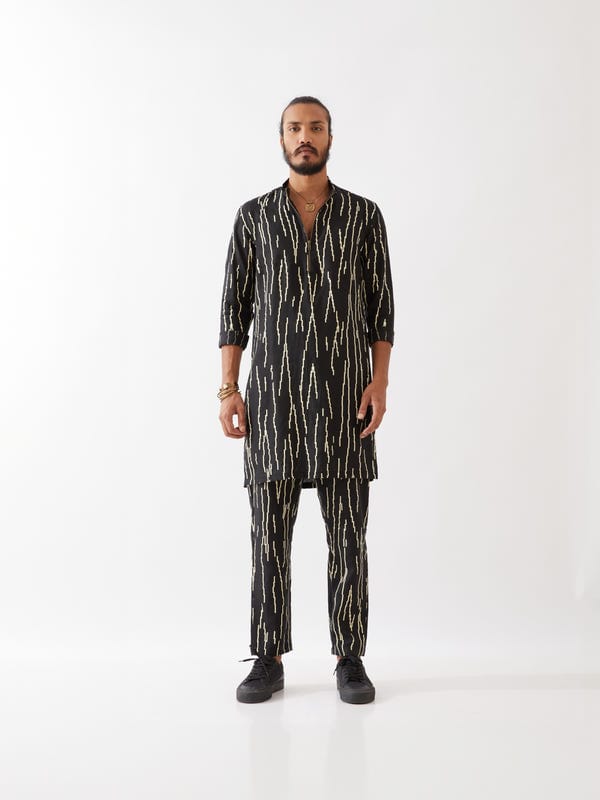SON OF A NOBLE - SNOB — LUIS RAIN KURTA  - BLACK