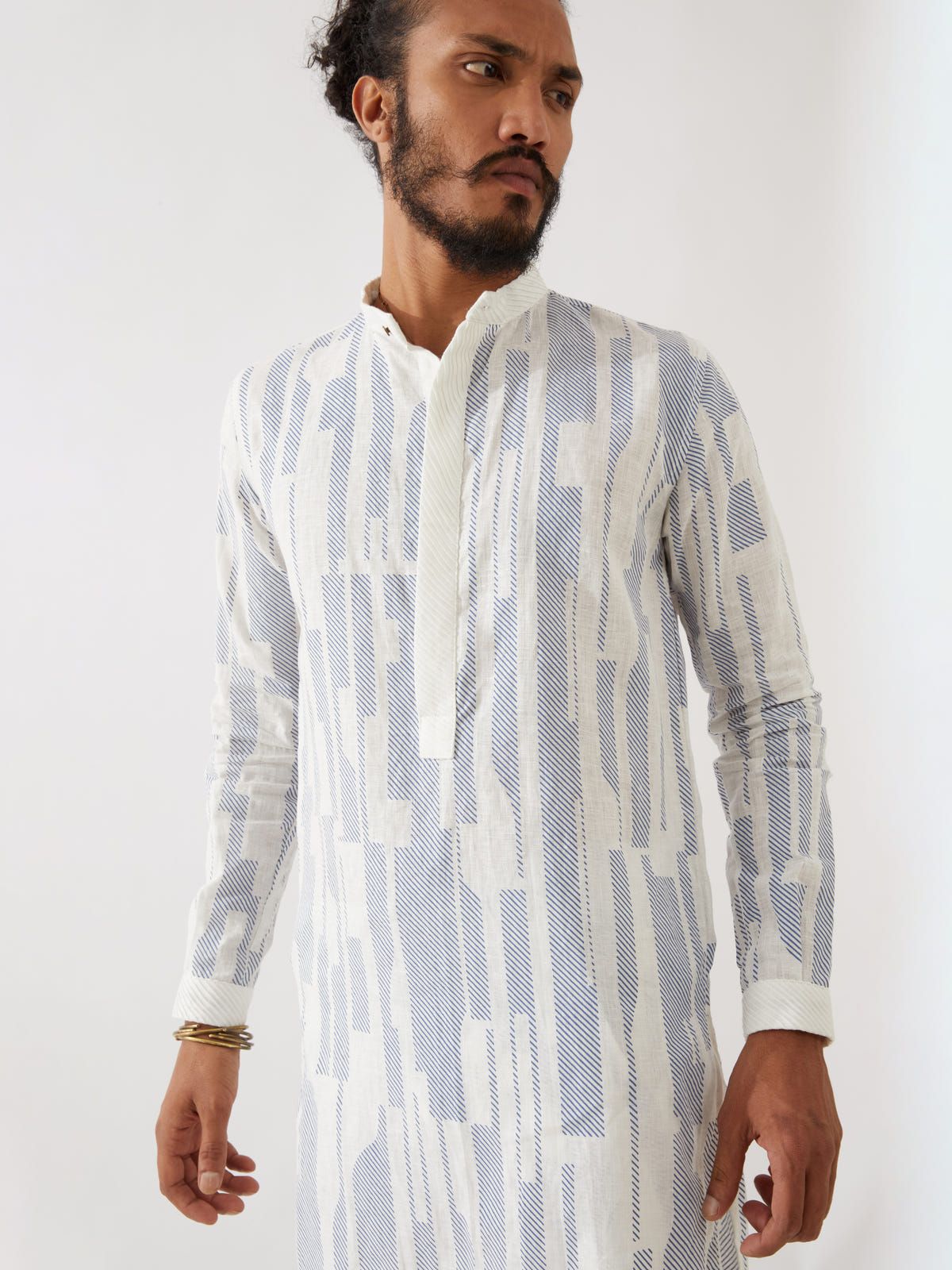 VINCENT SPACES KURTA - WHITE - image 5