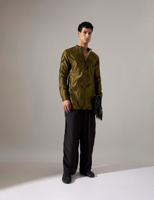 SON OF A NOBLE - SNOB — James Estate Kurta Set - Olive