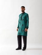 ZANE FARM KURTA SET - EMERALD view 3