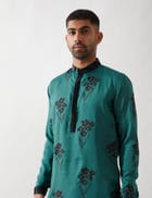 ZANE FARM KURTA SET - EMERALD view 6