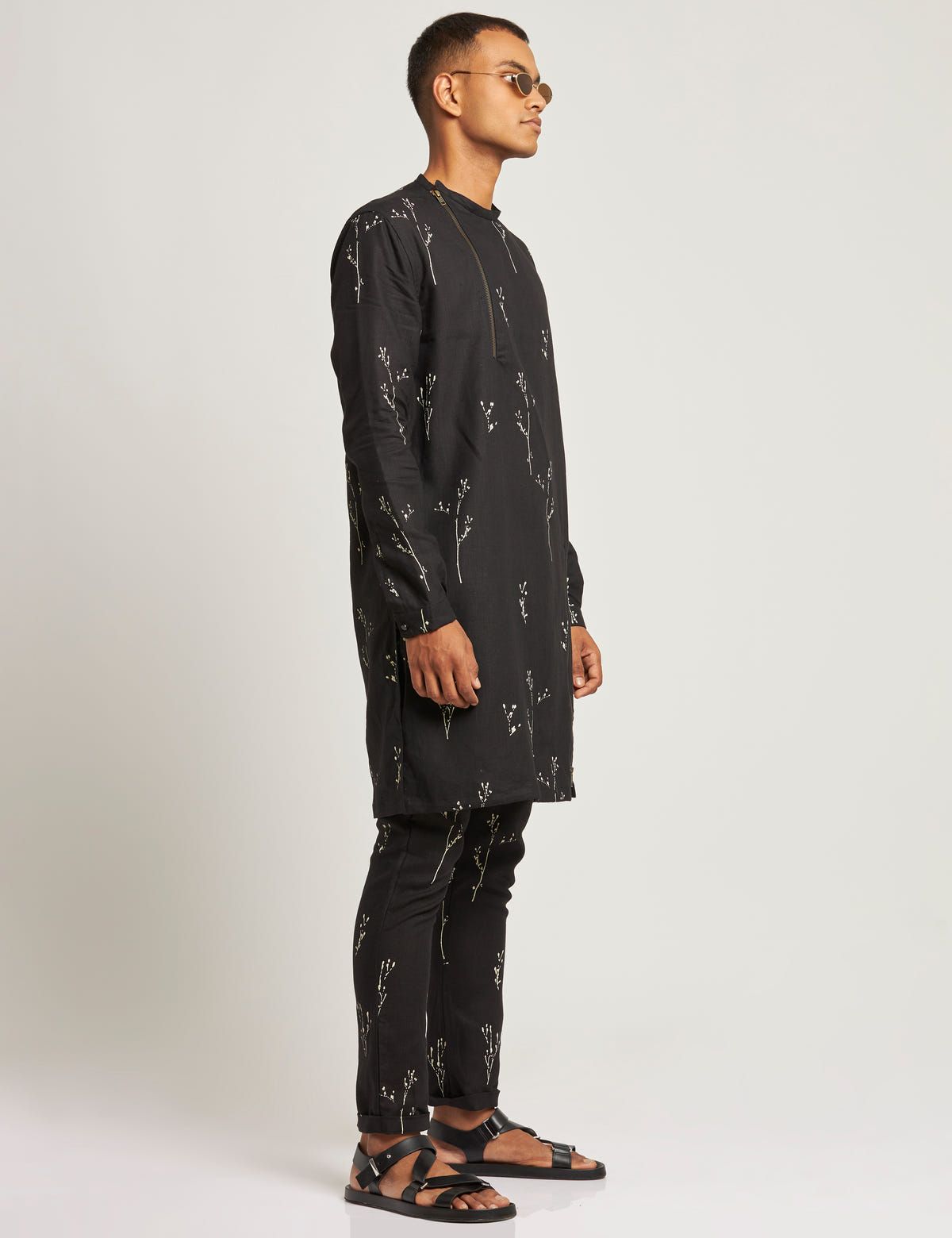 IVY KURTA BOTANY - BLACK - image 3