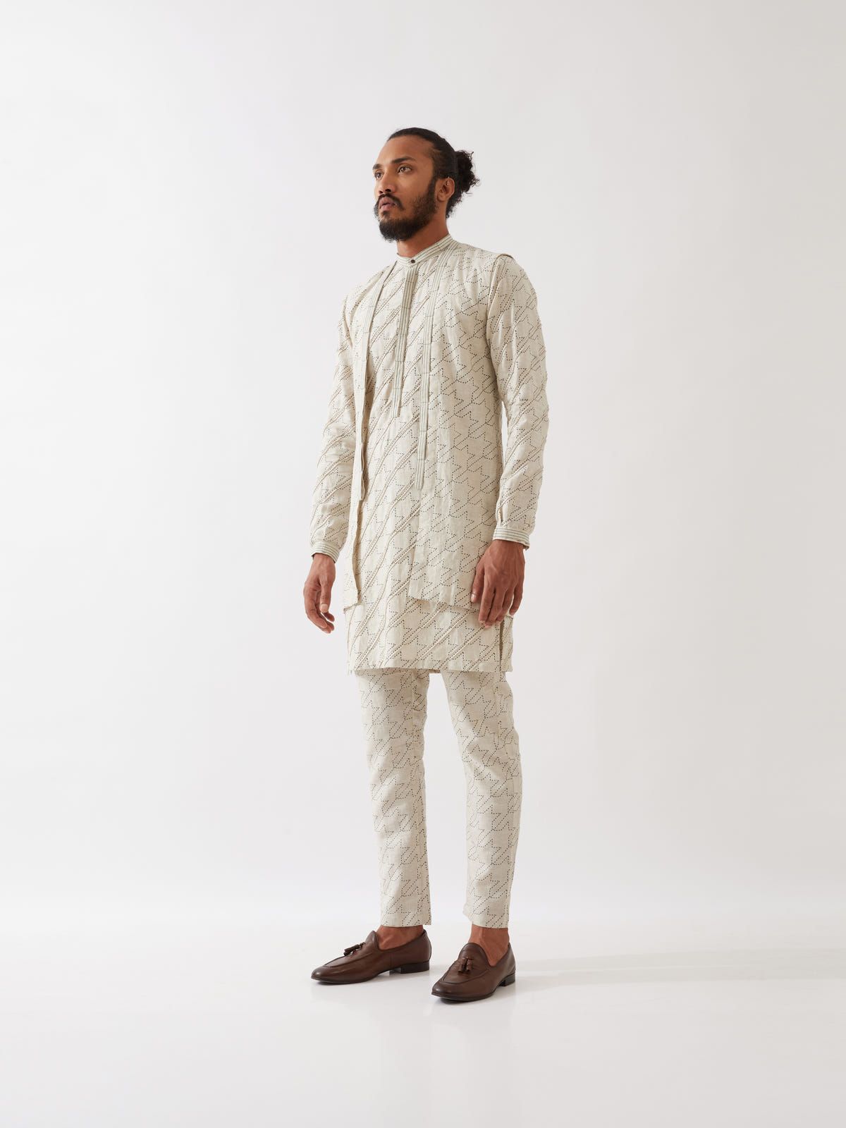 JUDE HOUNDSTOOTH BANDI LOOK - IVORY - image 3