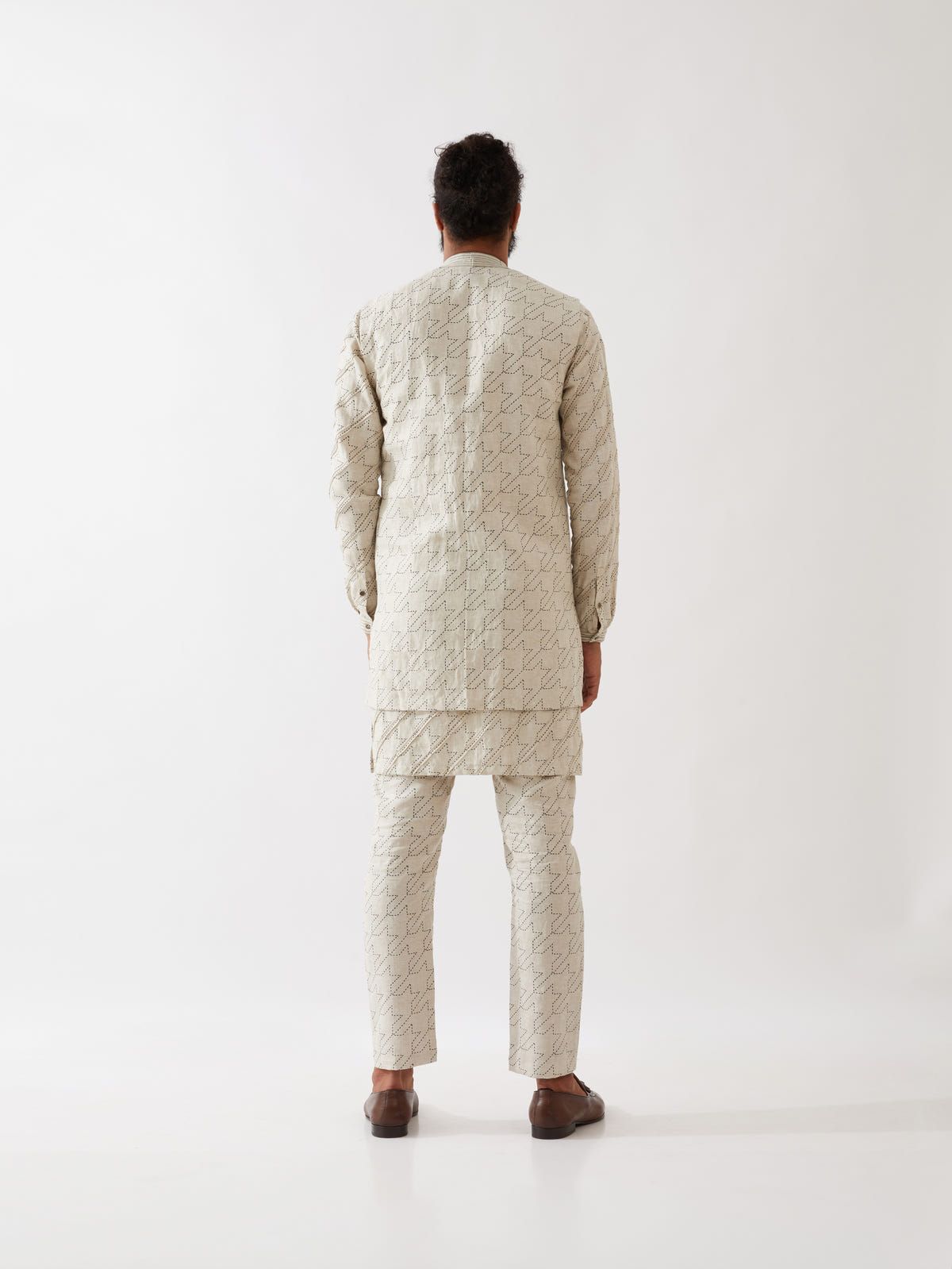 JUDE HOUNDSTOOTH BANDI LOOK - IVORY - image 4
