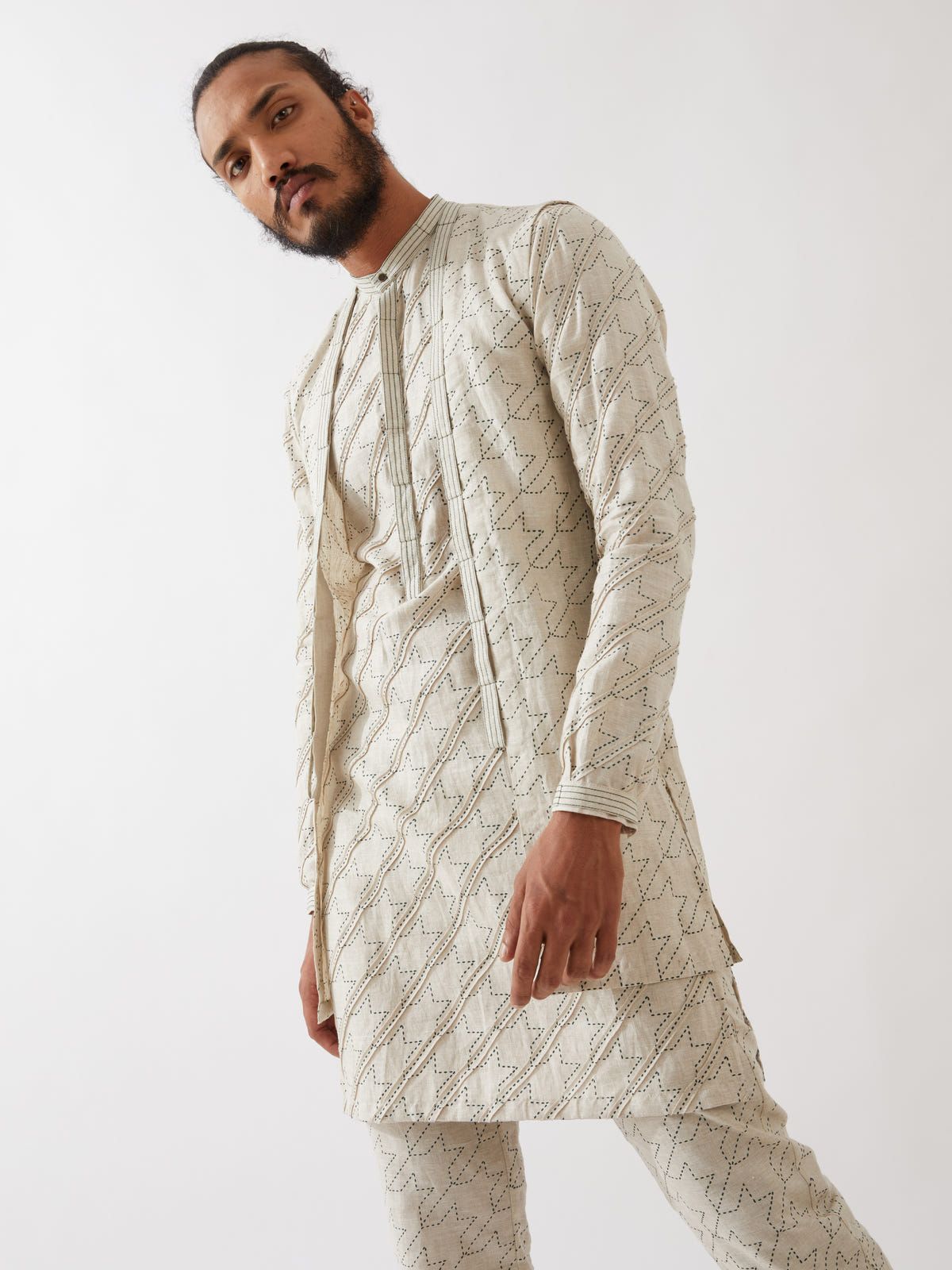 JUDE HOUNDSTOOTH BANDI LOOK - IVORY - image 6