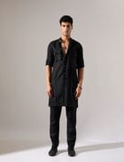 Aaron Kurta Set - Black view 1
