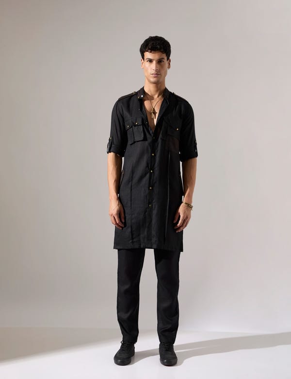SON OF A NOBLE - SNOB — Aaron Kurta Set - Black