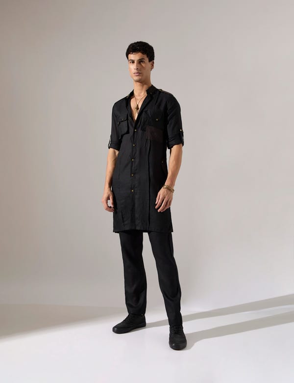 SON OF A NOBLE - SNOB — Aaron Kurta Set - Black