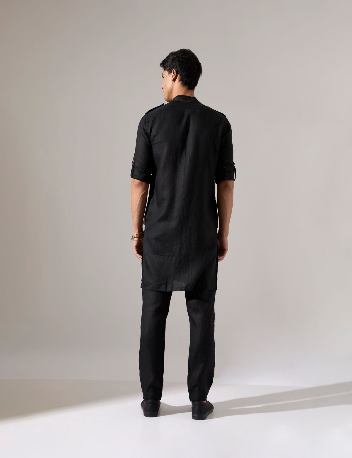 Aaron Kurta Set - Black - image 4