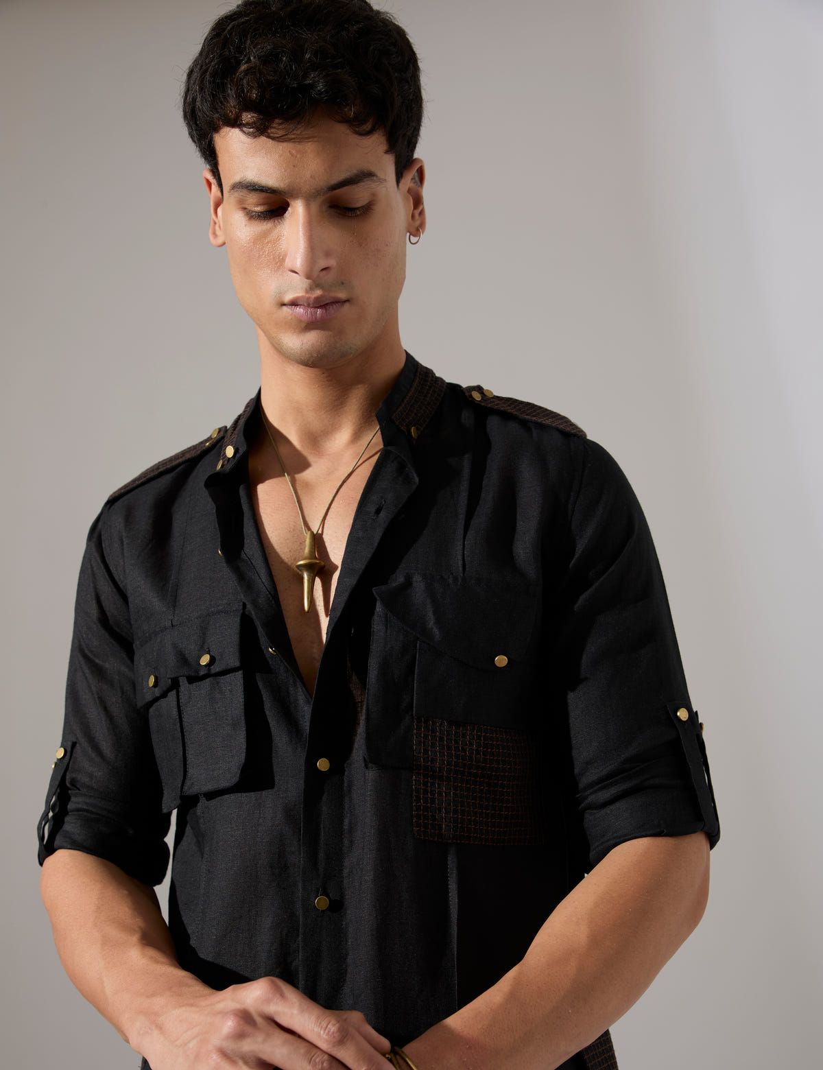Aaron Kurta Set - Black - image 5