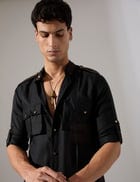 Aaron Kurta Set - Black view 5