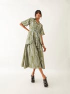 TAHITI DRESS - SAGE view 1