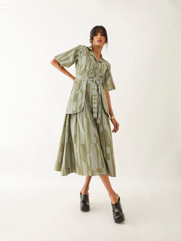 SON OF A NOBLE - SNOB — TAHITI DRESS - SAGE
