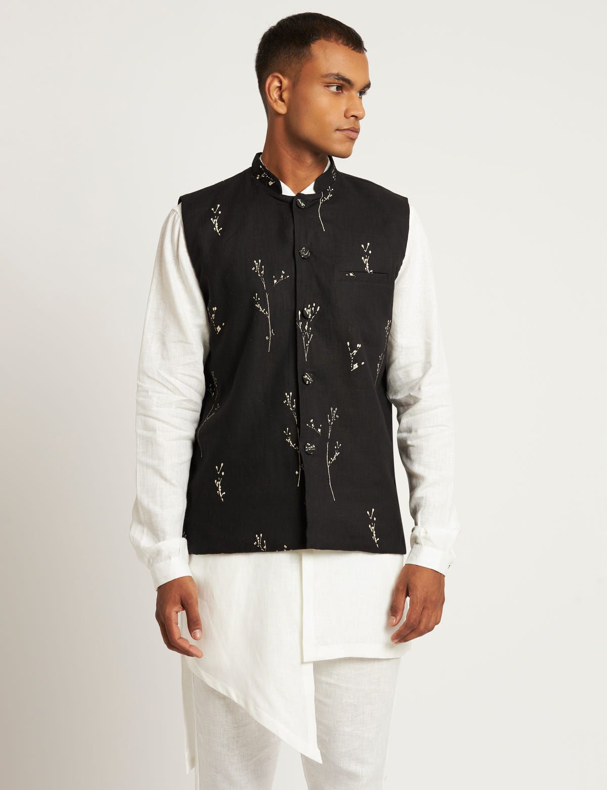 DOWNTOWN WAISTCOAT - BLACK - image 1