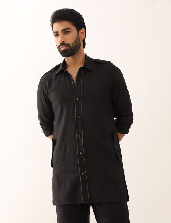 SON OF A NOBLE - SNOB — TEJAS SHIRT - BLACK