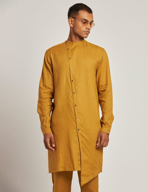 SON OF A NOBLE - SNOB — BIDAR KURTA - YELLOW