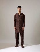 Abelard Riplee Kurta Set - Bark view 1