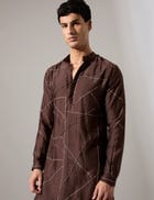 Abelard Riplee Kurta Set - Bark view 5