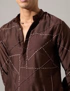 Abelard Riplee Kurta Set - Bark view 6