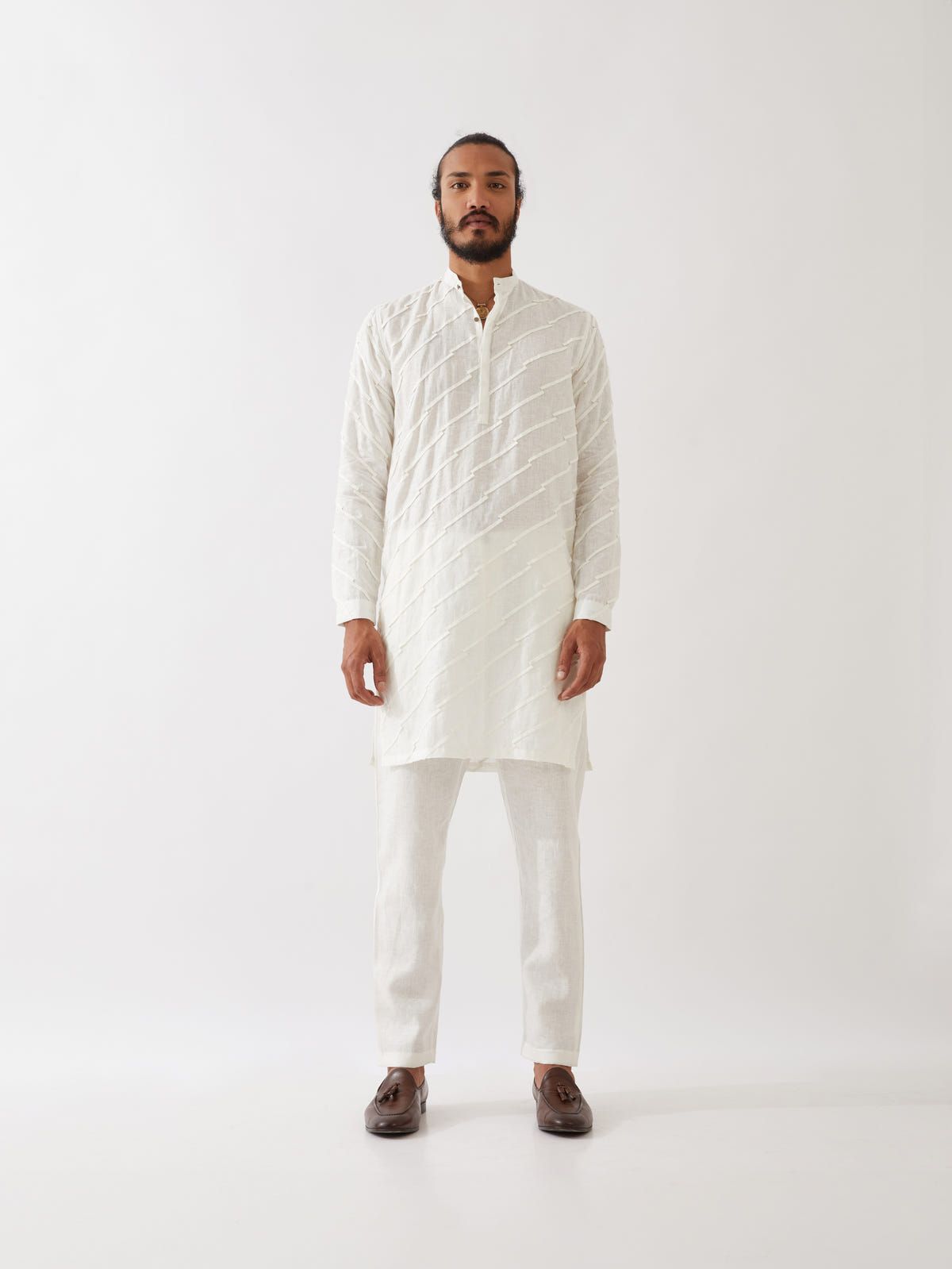 MASON KURTA SET - WHITE - image 2