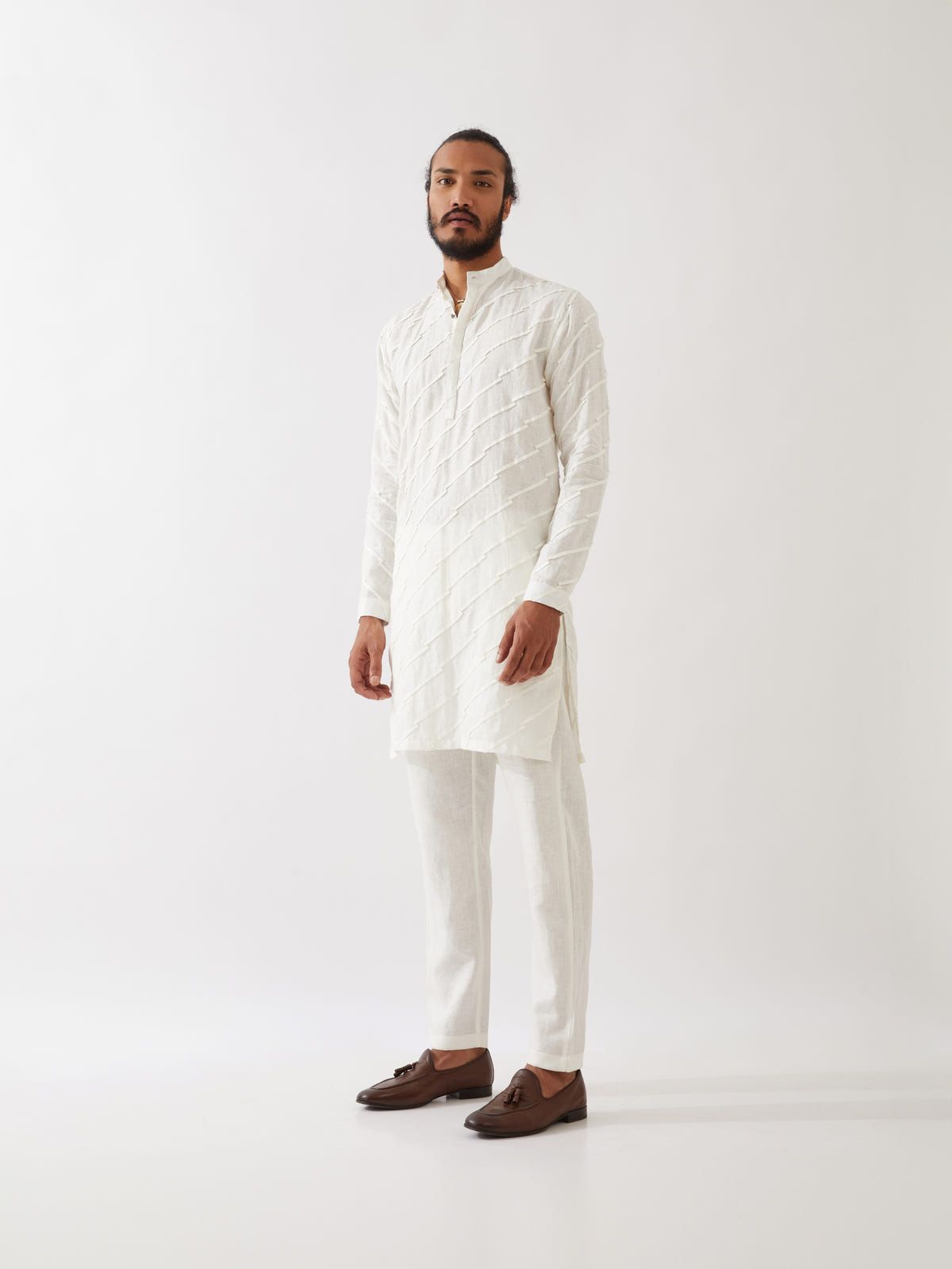 MASON KURTA SET - WHITE - image 3