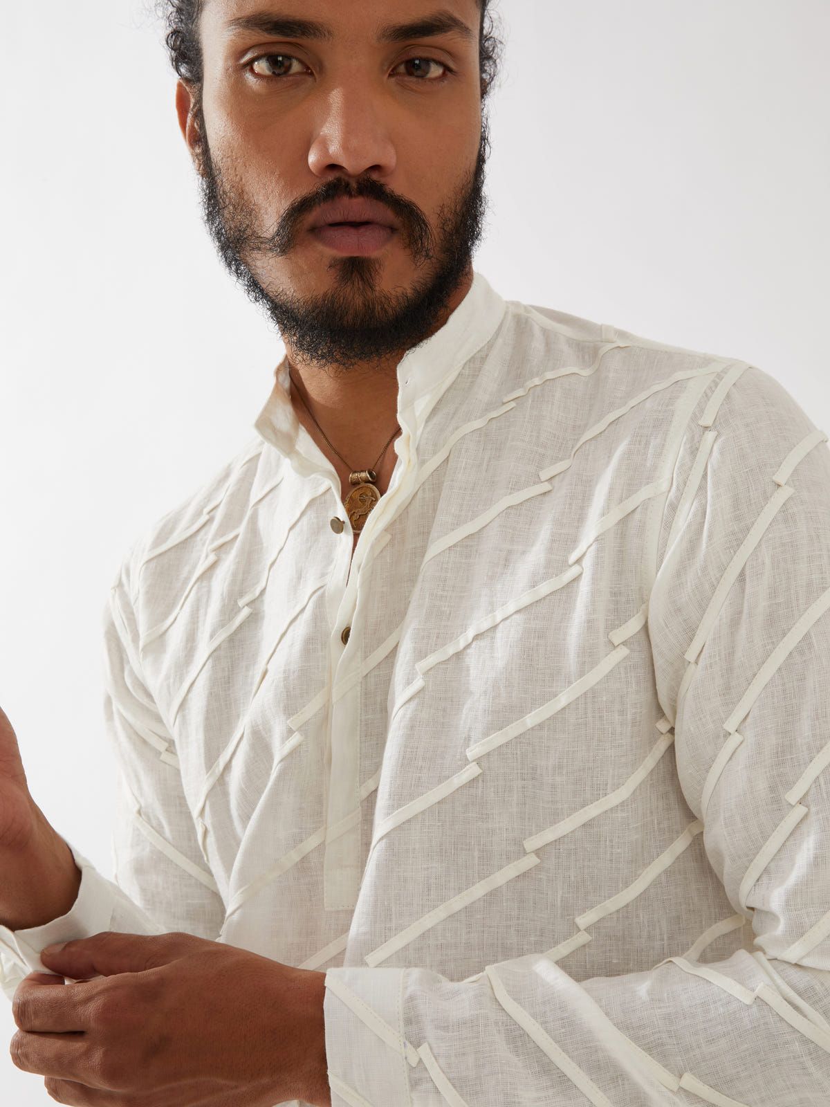 MASON KURTA SET - WHITE - image 7