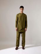 Caivs Kurta Set - Olive view 2