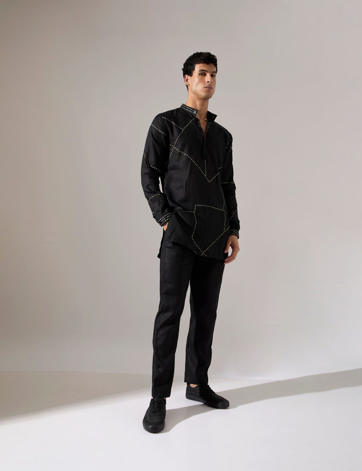 Daniel Riplee Kurta Set - Black - image 1