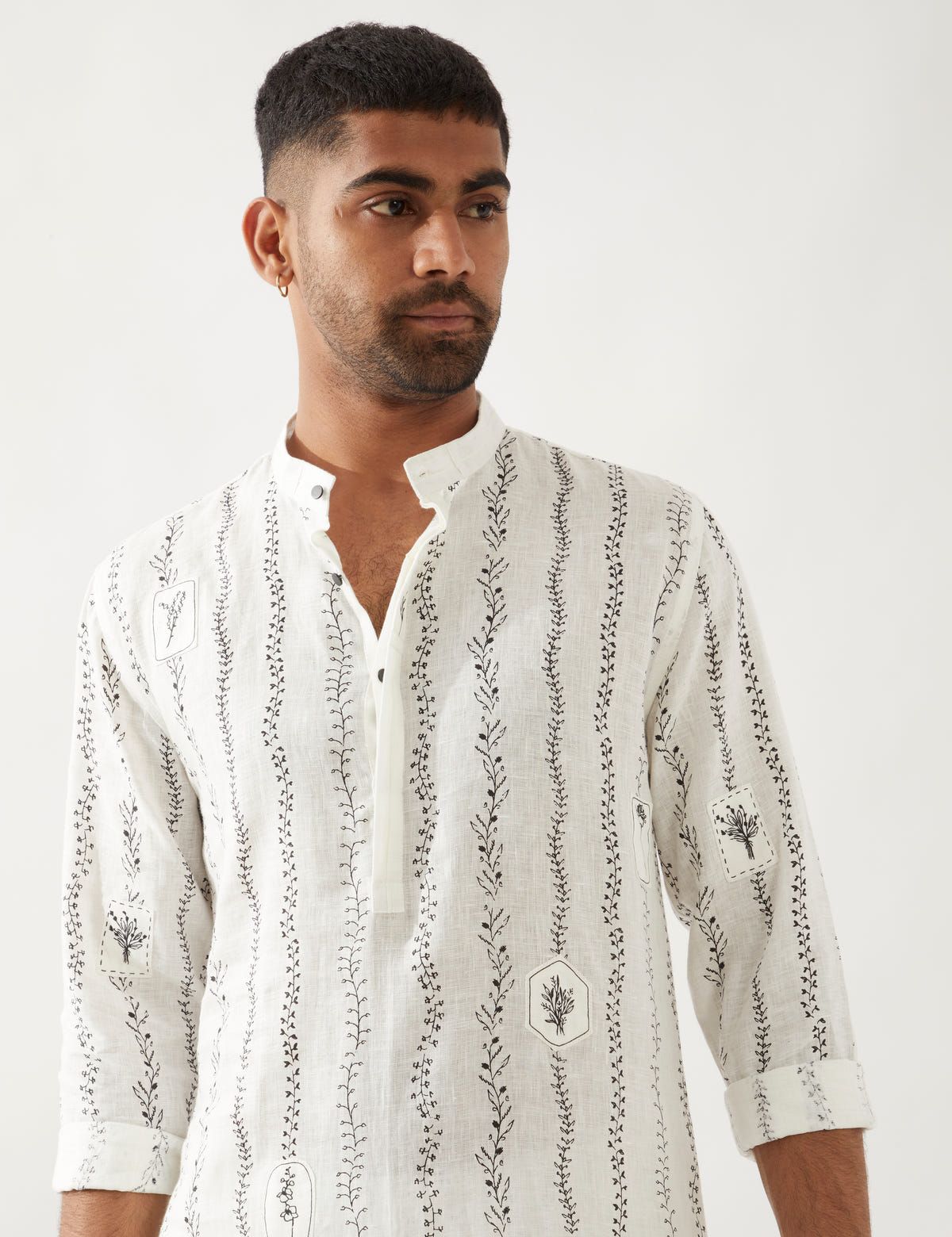 KEVIN VINE KURTA - WHITE - image 5