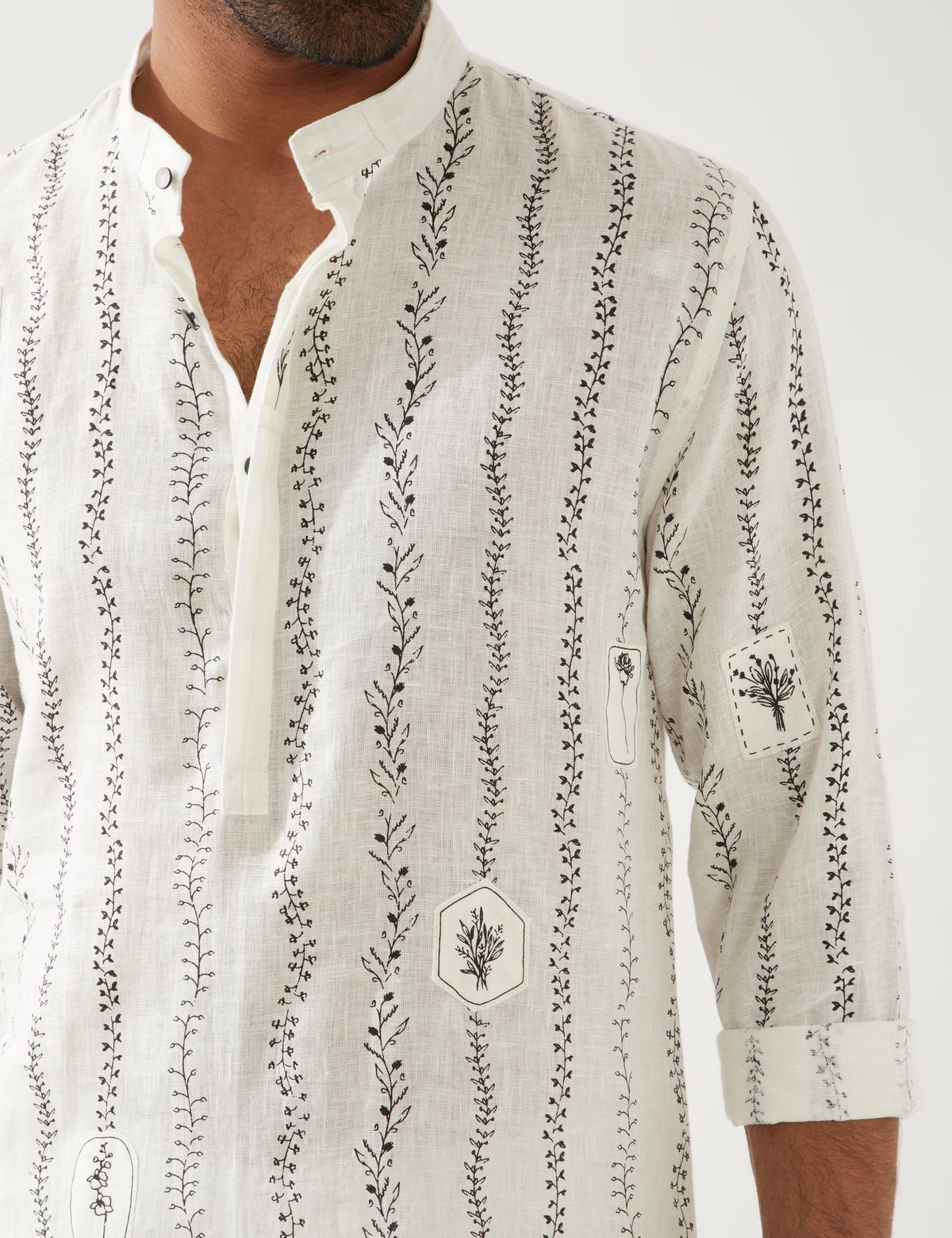 KEVIN VINE KURTA - WHITE - image 6