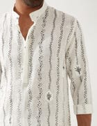 KEVIN VINE KURTA - WHITE view 6