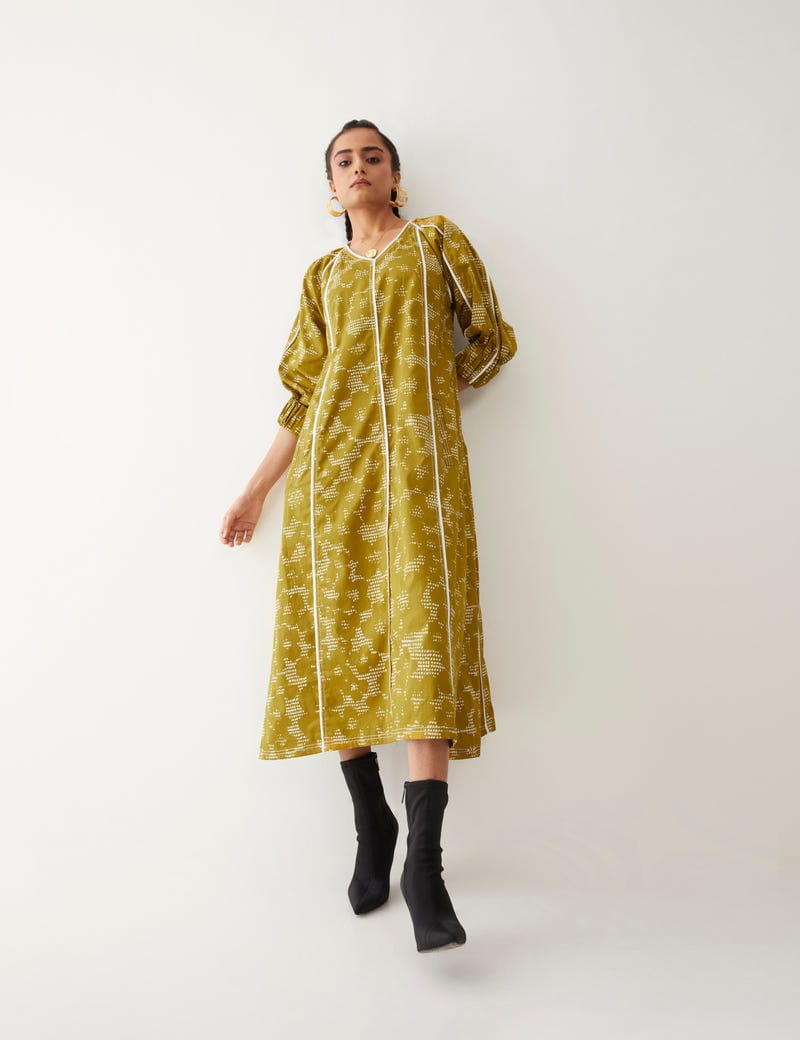 FRIDA DRESS - GOLD