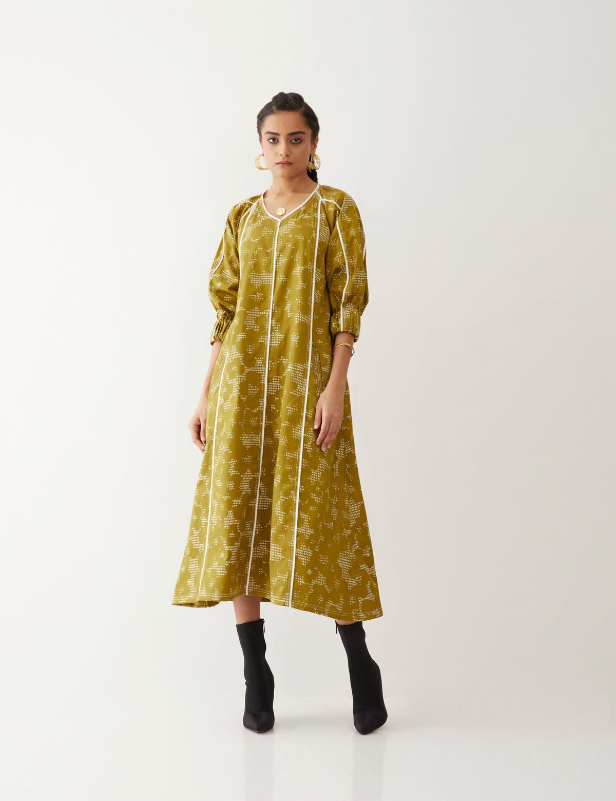 FRIDA DRESS - GOLD - image 4