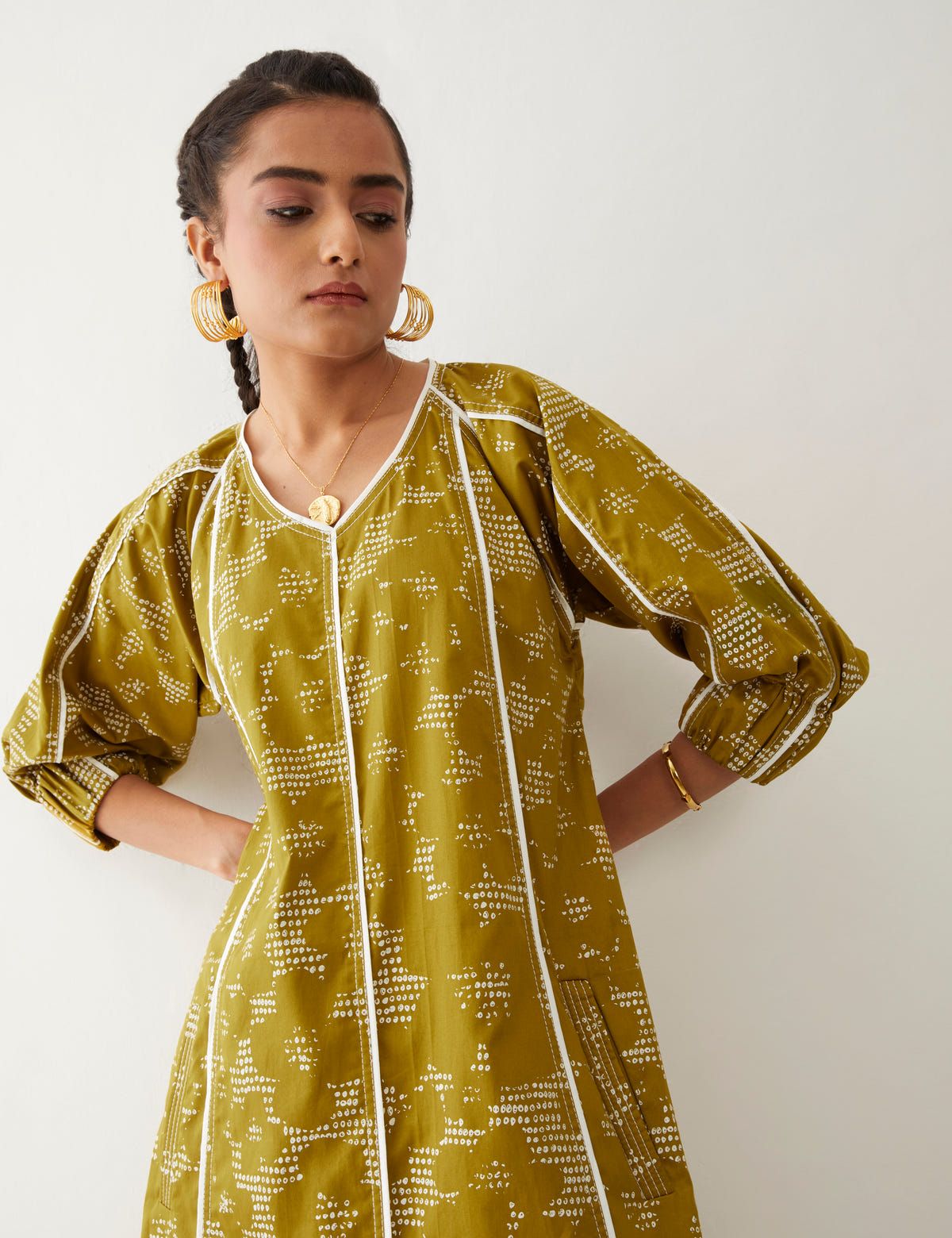 FRIDA DRESS - GOLD - image 5