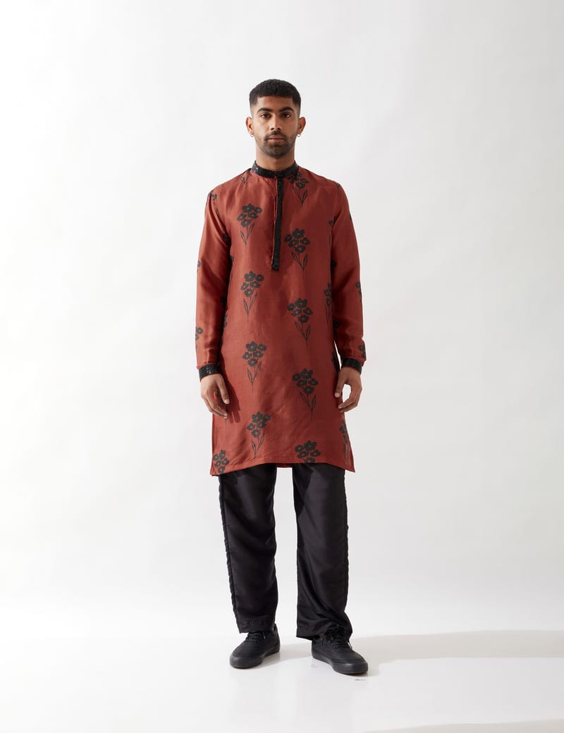 BENETT FARM KURTA SET - MAROON