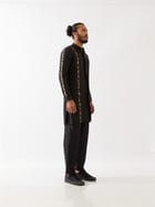 AVERY SILK KURTA SET - BLACK view 4