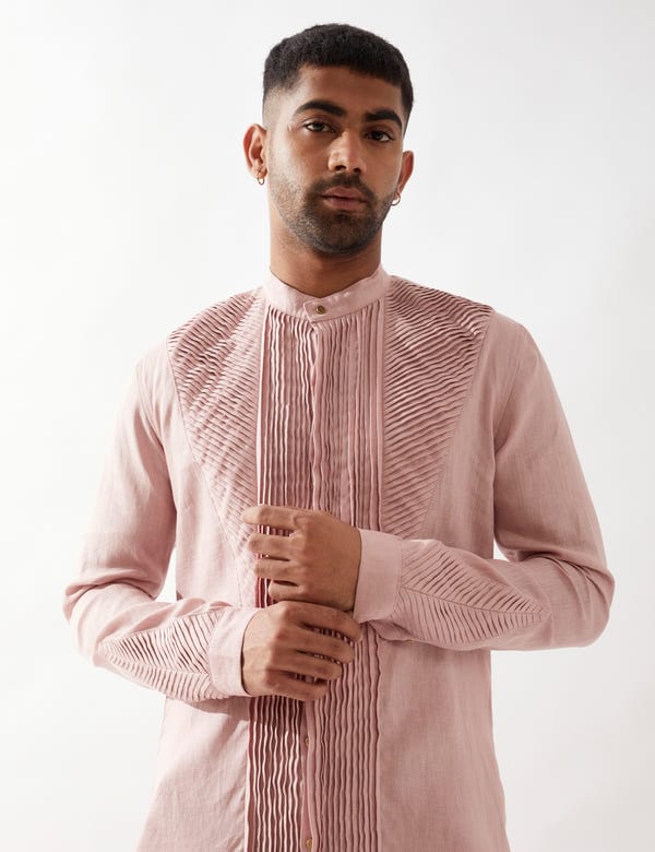 SON OF A NOBLE - SNOB — GILL KURTA- PINK