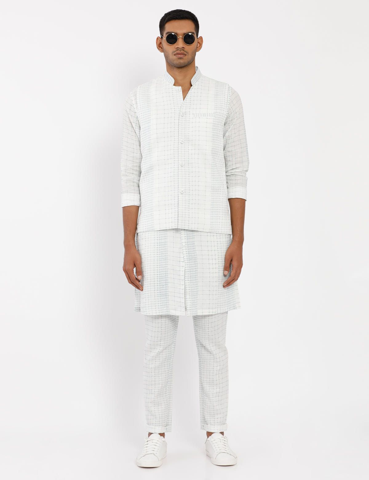 DOWNTOWN WAISTCOAT - WHITE - image 1