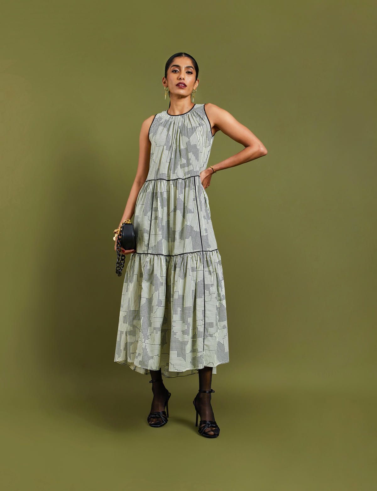 KENITH DRESS - BROKEN LINES - image 4