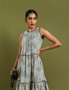 KENITH DRESS - BROKEN LINES view 5