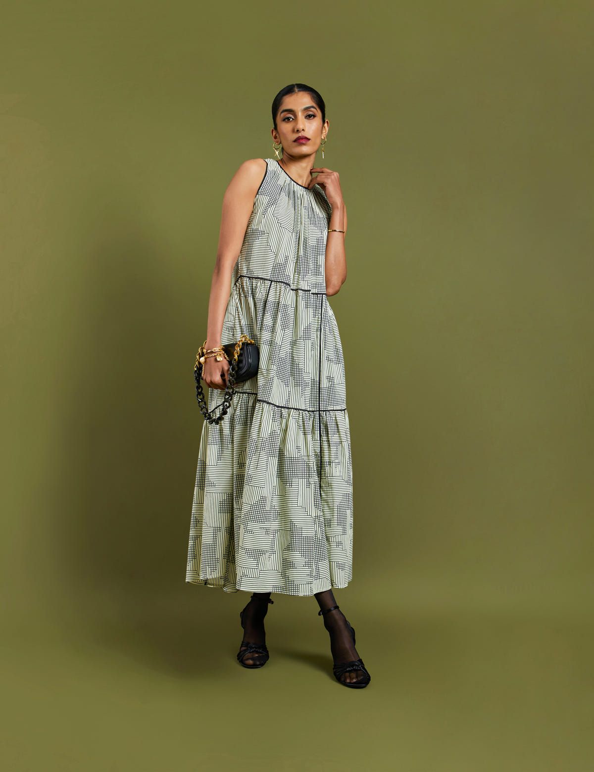 KENITH DRESS - BROKEN LINES - image 6